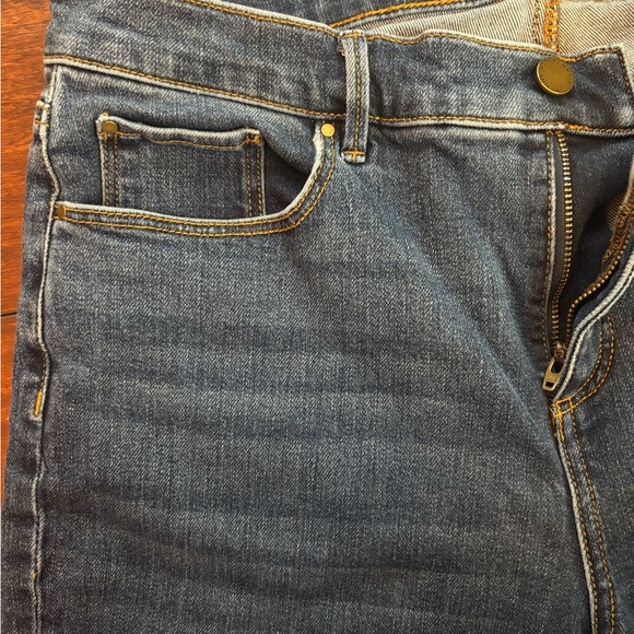 Ann Taylor Dark Blue Jeans: The Taper - Picture 5 of 9